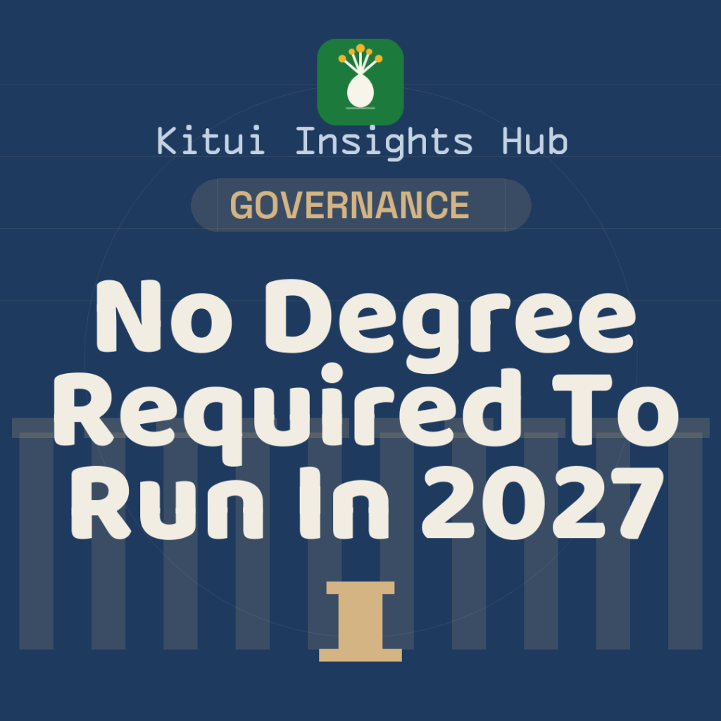 No Degree Required to Run in 2027