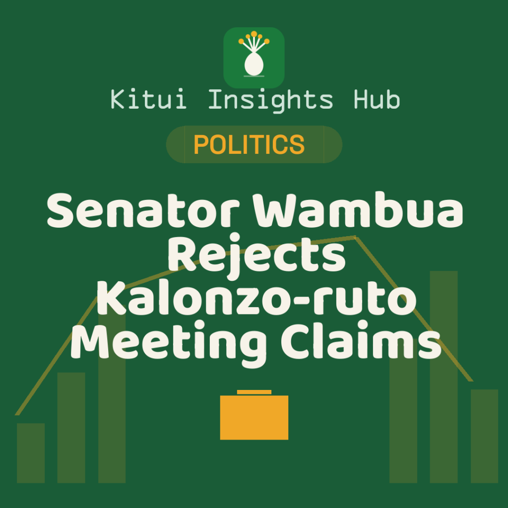 Senator Wambua Rejects Kalonzo-Ruto Meeting Claims