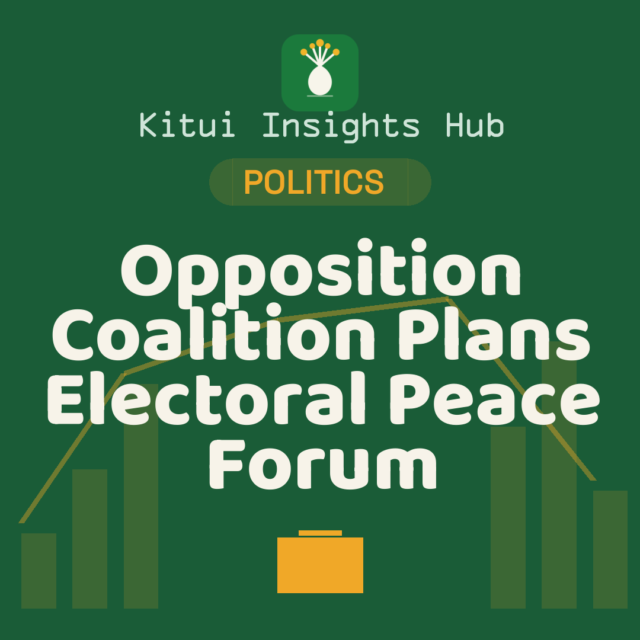 Opposition Coalition Plans Electoral Peace Forum