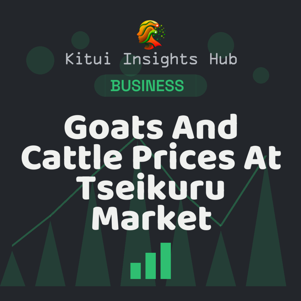 Goats And Cattle Prices At Tseikuru Market
