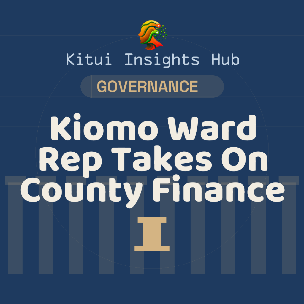 Kiomo Ward Rep Takes On County Finance Executive