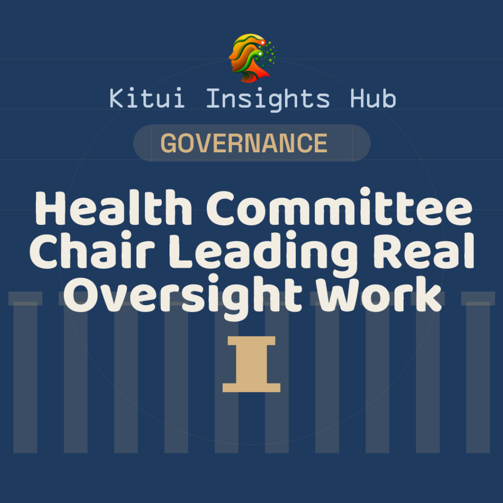 Health Committee Chair Leading Real Oversight Work