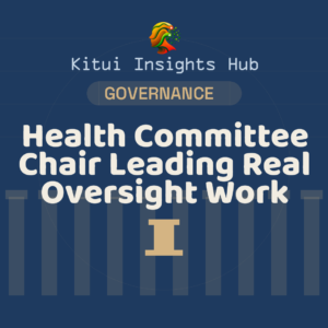Health Committee Chair Leading Real Oversight Work