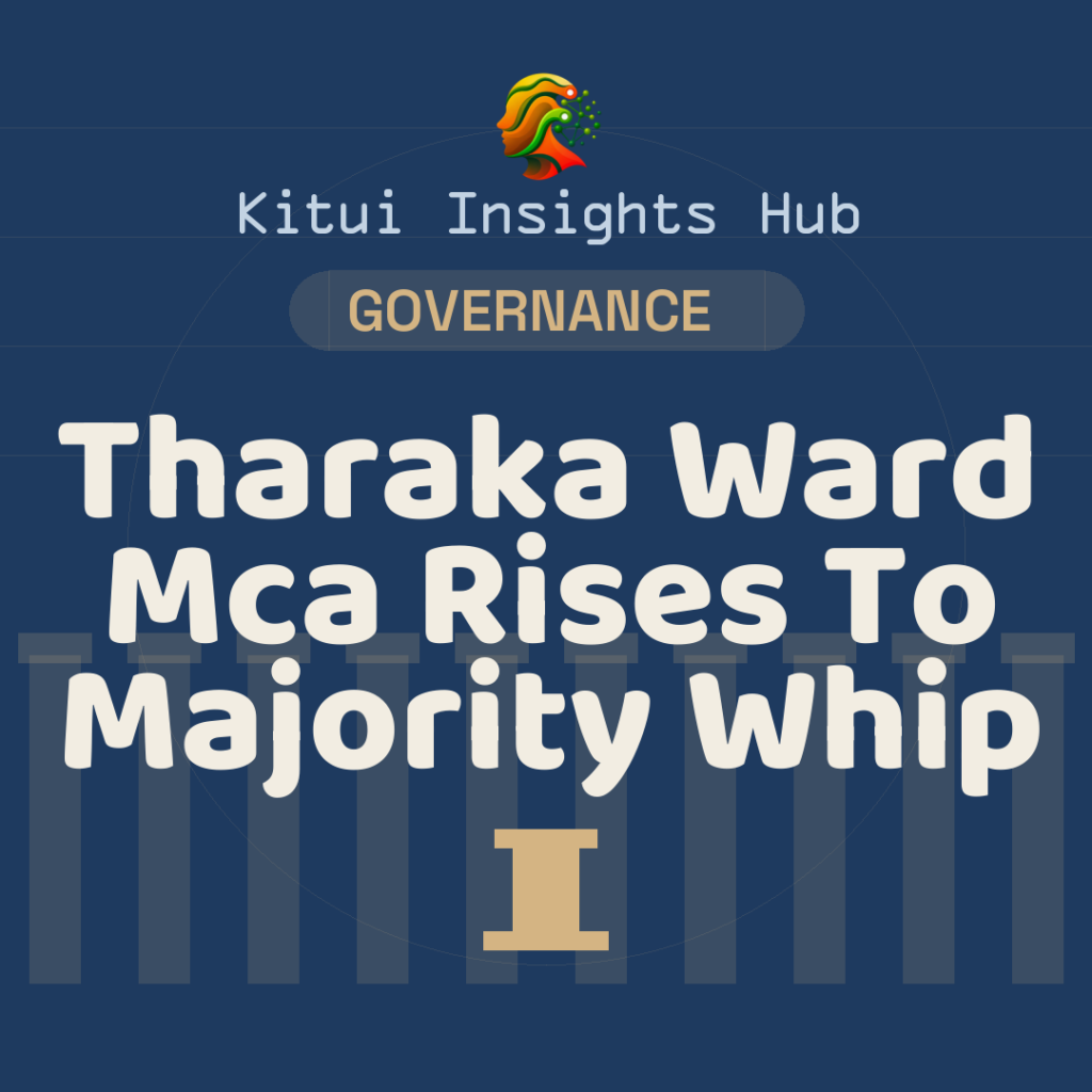 Tharaka Ward MCA Rises To Majority Whip