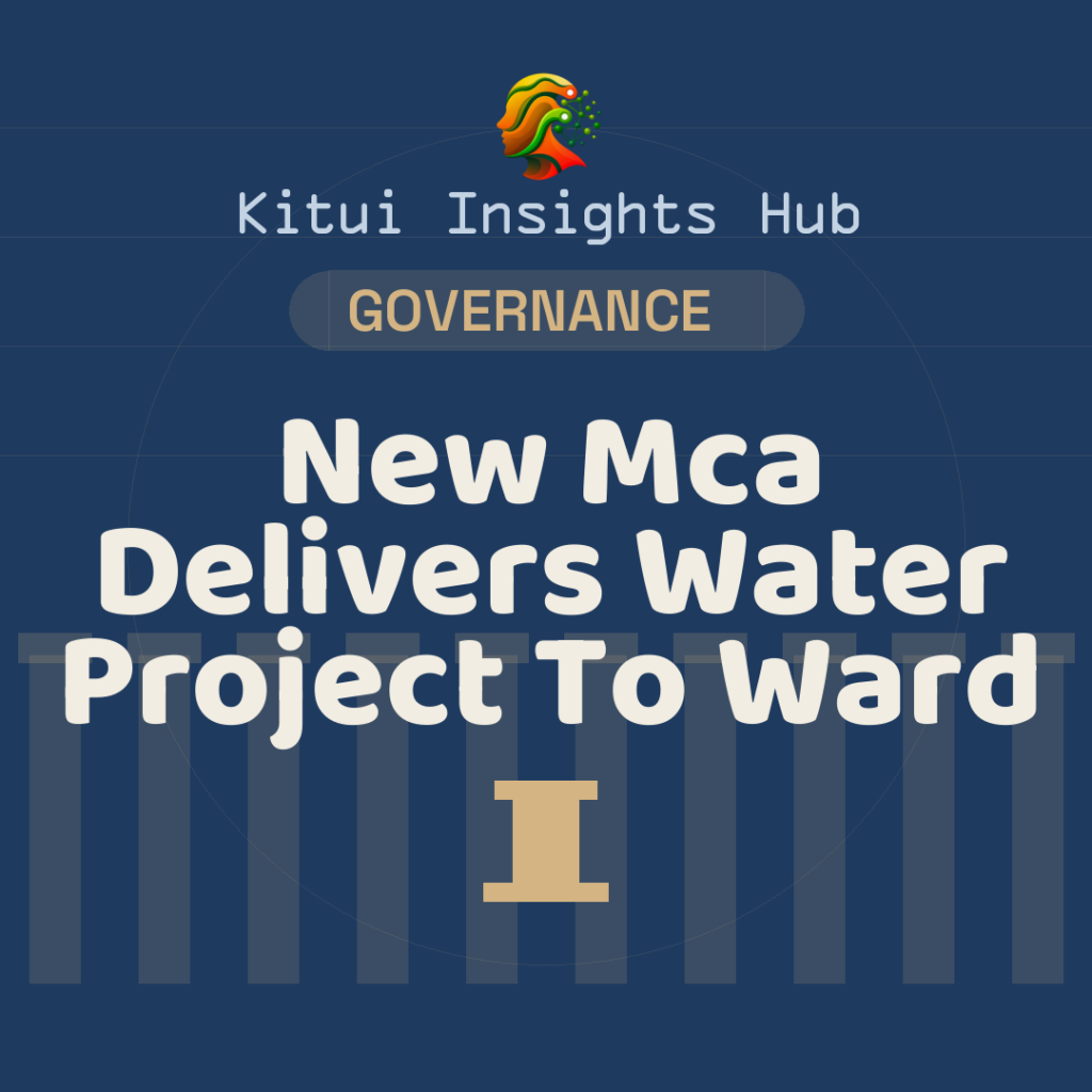 New MCA Delivers Water Project To Ward