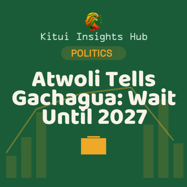 Atwoli Tells Gachagua: Wait Until 2027