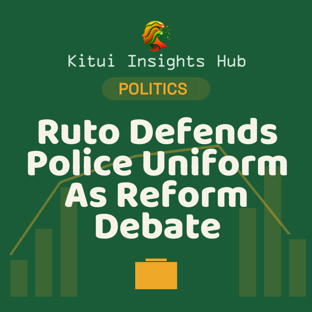 Ruto Defends Police Uniform As Reform Debate Intensifies